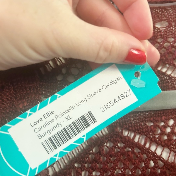 Stitch Fix love Ellie Caroline pointelle cardigan XL new with tags - Picture 4 of 5